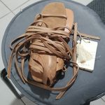 💕DOEN💕 Basque Sandal Saltillo Tan 100% Leather 7 NWT Lace Up Flats Size undefined Photo 13