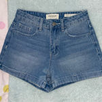 PacSun  High Waisted Denim Mom Shorts Photo 0