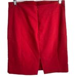 EXPRESS Women's Red Pencil Skirt Size 10 Knee Length Solid Photo 6
