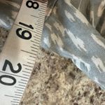 Gray White Tie Front Mini Dress Size M Photo 5