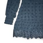 Love by Design Black Swiss Dot Chiffon Lace Trim Cocktail Dress - M Photo 4