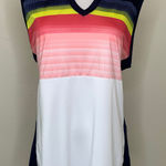 Callaway  Multicolor Sleeveless Polo Shirt Sz XL Photo 0