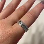 Etsy Silver Flower Ring Photo 0