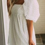 These Three Boutique White Polka Dot Babydoll Dress Photo 1