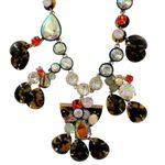 J.Crew Vintage  Paillette Brûlée Crystal Tortoise Statement Necklace Photo 3