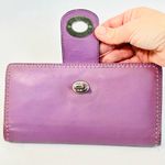 Coach Vintage  Bifold Turnlock Wallet in Light Purple Leather Photo 6