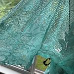 Lace And Satin Romper Teddy Lingerie Green Size 3X Photo 4