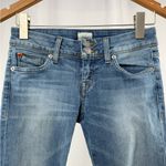Hudson Jeans Vintage Hudson Ginny Ankle Cuffed Low Rise Straight Leg Jeans in Blue Size 25 Photo 2