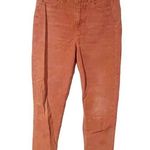 American Eagle Size 4 Rust Corduroy Mom Straight Cord Straight Leg Pants Photo 0