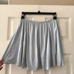 Brandy Melville  Light Blue Faux Suede Mini Skirt Photo 5