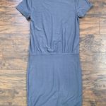 James Perse • Blouson T-Shirt Dress grey jersey knit mini bodycon short sleeve Photo 7