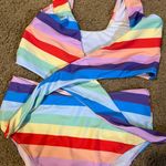 Rainbow High Waisted Bikini Multiple Photo 1