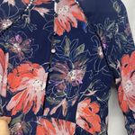 Free People  Eyes On You Blue Floral Bell Sleeve Tunic Mini Dress 2. Photo 5