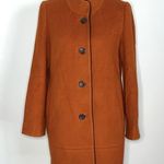 Burnt Orange Pea Coat Size M Photo 7