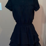 Converse ✨ One Star Black Ruffle Chiffon dress Photo 0