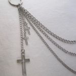 Cross Pants Chain for Men Women,Jeans Chain,Keys Chain,Biker Wallet Chain,Streetwear Punk Hip Hop Unisex Style Silver Photo 2