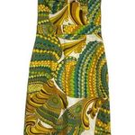 Trina Turk Banana Republic Cora Pisces Strapless Dress Green Yellow Size 0 Photo 0
