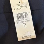 Loft NEW navy blue mini skirt lined classic pencil size 2 Photo 1