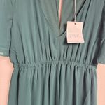 Show Me Your Mumu  Emily Empire Maxi‎ Dress in Emerald Chiffon Size Medium NWT Photo 11
