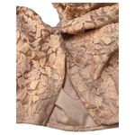 Eloquii Top Womens 22 Floral Lace Overlay Cropped Puff Sleeves Off Shoulder Pink Photo 5