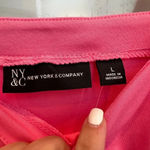 New York & Company Sundress Dress Womens Large Pink Cotton Sleeveless Pullover Black Photo 6