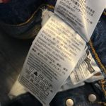 Levi's Ribcage Shorts Dark Wash Distressed Photo 7