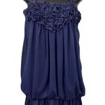 B Relaxx BLUE sheer lined bubble top medium Photo 0