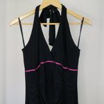 Taboo Vintage 90s  Black Babydoll Asymmetrical Halter Dress Photo 5