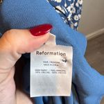 Reformation  Blue and White Floral Midi Dress Photo 5