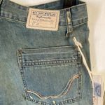 We Are Replay women's S anchor button fly highrise distressed marina jeans 30x31 Blue Photo 4