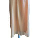 Pinklicious NWOT- stunning peach color chiffon dress, peach color attached slip Photo 3