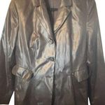 Hugo Boss Vintage Faux Leather Jacket Ladies size 8 Cyberpunk Cybergoth Y2K 00s Photo 0