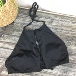 PINK - Victoria's Secret Victoria’s Secret Black Lace Up Sleeveless Padded Crop Bikini Swim Top S Photo 1