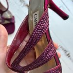 Caparros maroon sparkle sequin low formal dress heels Photo 10