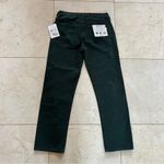 Etica NWT $178 Rhea Mid Rise Straight Dark Green Jeans Sz 26 Photo 4