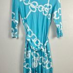 Lilly Pulitzer  Jonah Shorely Blue Ball And Chain Posh Ponte Belt Tunic Dress S Photo 0