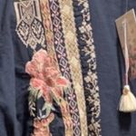 Johnny Was heavily embroidered Helena Kimono NWT (oversized) Cobalt Granite Photo 6