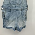 Old Navy distressed medium wash denim blue jean shortalls overalls size XS Photo 4