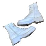 Steve Madden Tornado Combat Boot in White Photo 1