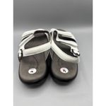 SAS Nudu Sandals Womens 9 WW White Leather Comfort Adjustable Strap Casual Shoes Photo 3