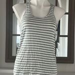 Honeydew Heather Grey Stripe Racerback Top, Size S New w/Tag Retail $48 Gray Photo 3