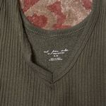 Urban Outfitters Ribbed Army Green Cropped Tank top -  Photo 2