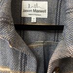 Jason Maxwell  Blue Plaid Utility Jacket Photo 5