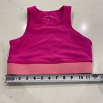 Wilo The Label Hot Pink Workout‎ Tank Top Crop Top size small Photo 3
