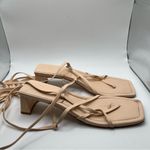 LPA  Loren Block Tan Heel Sandals square toe size 8 strappy leather Photo 2