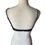 COS Top Womens Size 36 Dark Great Bikini Top Ruffled Trim Spaghetti Straps Black Photo 3