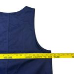 Karen Scott Women Navy Blue Sleeveless Button Front Knee Length Dress Y2K Size M Photo 6