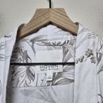 Haven Well Within Organic Cotton Jersey Tropical Toile Robe Matching Pants Sz XS White Photo 2