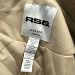 RSQ  Varsity Lettermen Jacket Women Size Small Beige-Taupe With Ivory Photo 11