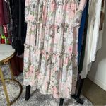 Needle & Thread Rose Powder Chiffon Tiered Romantic Whimsical Gown in Moonshine Photo 12